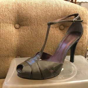 Gray Patent Leather Marc Fisher Heel